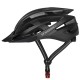Wozinsky MTB Bike Helmet with Removable Visor and Rear USB Light L - Black