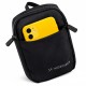 Wozinsky WMS-W1 Unisex Mini Shoulder Bag Waterproof Dual-Compartment for Phone - Black