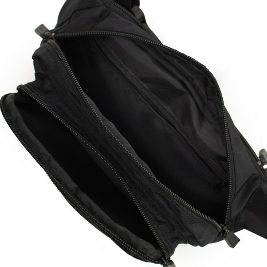 Wozinsky WSB-W1 unisex shoulder bag with adjustable strap, waterproof - black