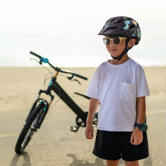 Wozinsky Children's MTB Bike Helmet with Detachable Visor XS - Black