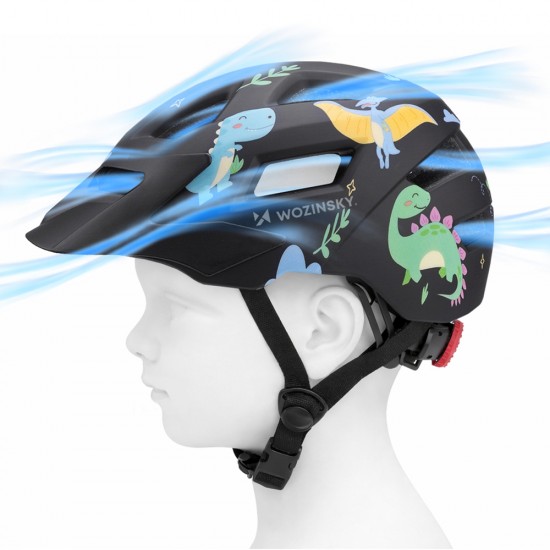 Wozinsky Children's MTB Bike Helmet with Detachable Visor XS - Black