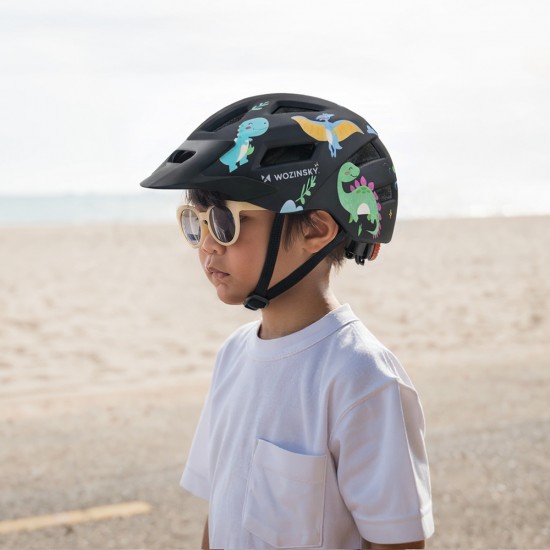 Wozinsky MTB Children's Bike Helmet with Detachable Visor S - Black
