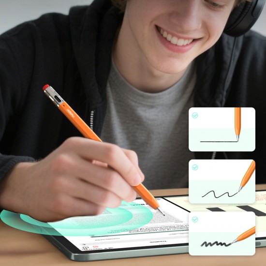 Metapen Pencil Air8 Pro X stylus for iPad - orange