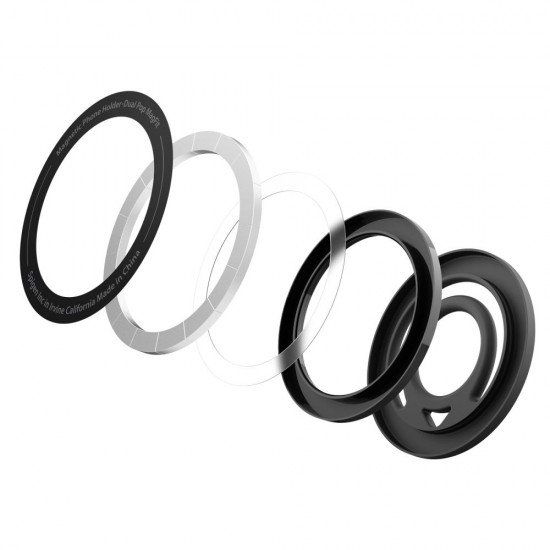 Spigen Dual Pop Mag MagSafe Magnetic Ring for Phone - Black