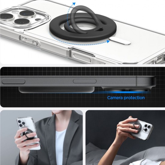 Spigen Dual Pop Mag MagSafe Magnetic Ring for Phone - Black