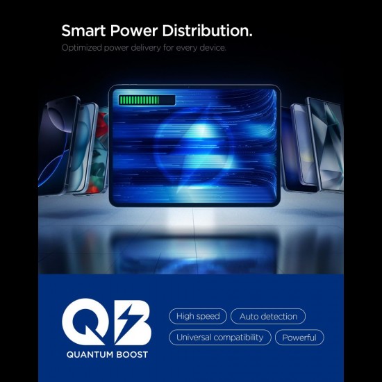 Spigen Essential EE673EU 3-port 67W wall charger - white