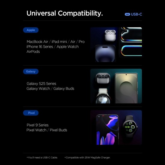 Spigen Essential EE673EU 3-port 67W wall charger - white