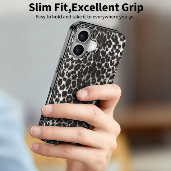 Tech-Protect Lamano MagSafe case for iPhone 17 - black and brown