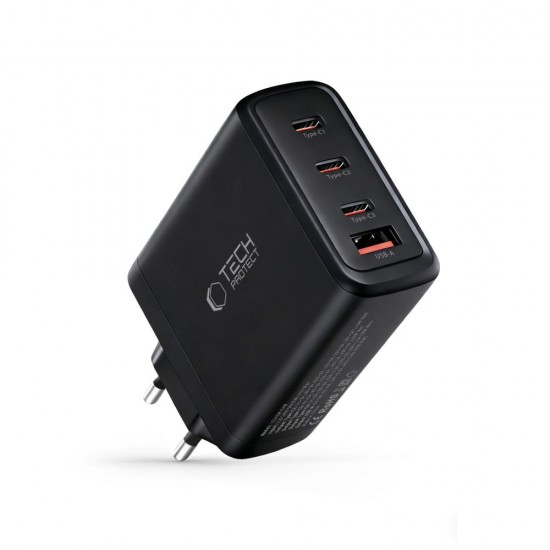 Tech-Protect NC140W-GAN 4-Port 140W Wall Charger - Black