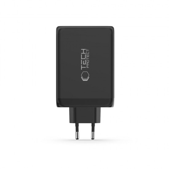 Tech-Protect NC240W-GaN 4-Port 240W Wall Charger - Black