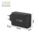 Tech-Protect NC240W-GaN 4-Port 240W Wall Charger - Black