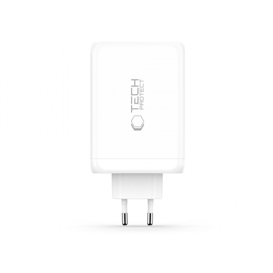 Tech-Protect NC240W-GaN 4-Port 240W Wall Charger - White