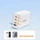 Tech-Protect NC240W-GaN 4-Port 240W Wall Charger - White