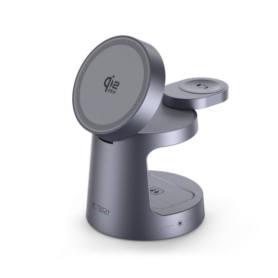 Tech-Protect QI2.2-25W-A48 3in1 Magnetic Wireless Charger - Navy Blue