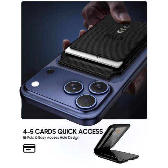 Tech-Protect MagWallet Stand MagSafe Magnetic Phone Wallet - Black