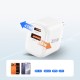 Tech-Protect NCA45W-GAN 2-Port 45W Wall Charger with USB-C Cable - White