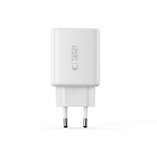 Tech-Protect NCA65W-GAN 3-Port 65W Wall Charger - White
