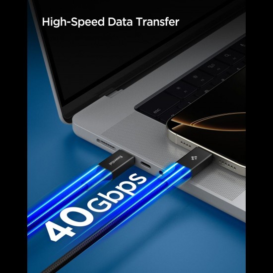 Spigen Essential EB24015CC USB-C / USB-C 240W 150cm Cable - Black