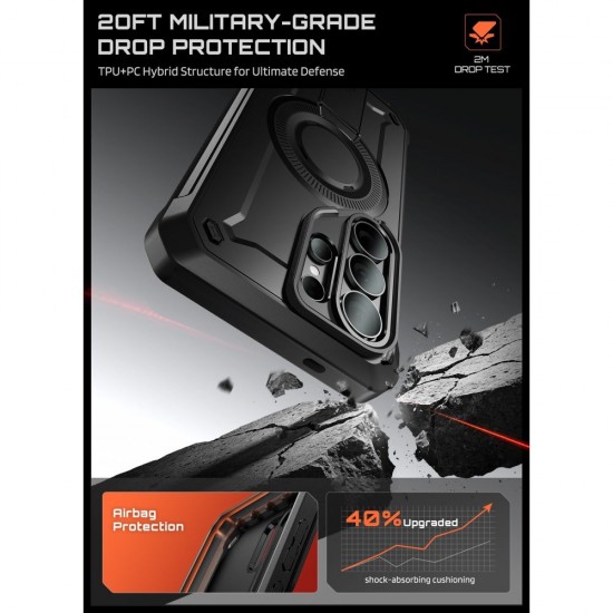 Supcase Unicorn Beetle Pro Mag MagSafe 2-set Case for Samsung Galaxy S26 Ultra - Black