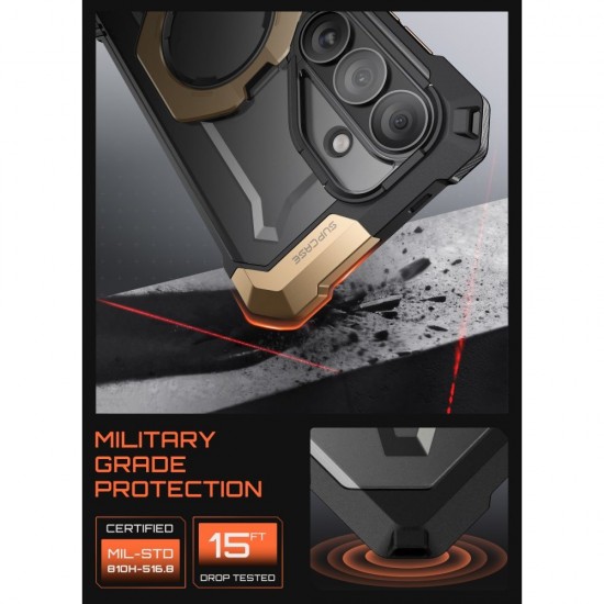 Supcase UB Grip Mag MagSafe Case for Samsung Galaxy S26 - Black and Brown