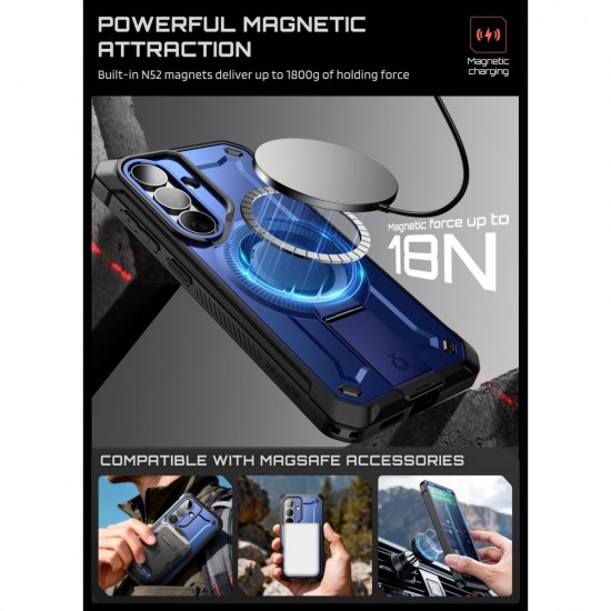 Supcase Unicorn Beetle Pro Mag MagSafe 2-Set Case for Samsung Galaxy S26 - Navy Blue and Black