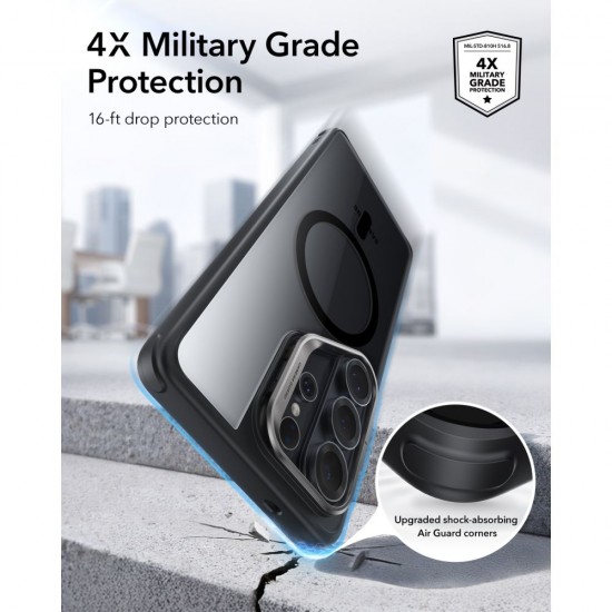 ESR Classic Hybrid Kickstand MagSafe Case for Samsung Galaxy S26 Ultra - Clear Black