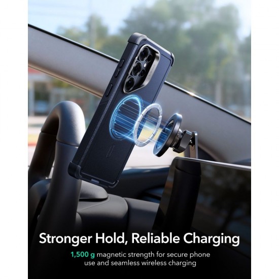 ESR Cyber ​​Tough Kickstand MagSafe Case for Samsung Galaxy S26 Ultra - Navy Blue