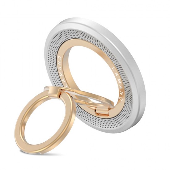 Tech-Protect MMR700 Lamano MagSafe Magnetic Phone Holder - Gray and Gold