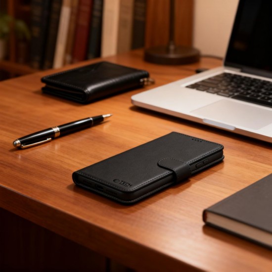 Tech-Protect Wallet Case for Samsung Galaxy S26+ - Black