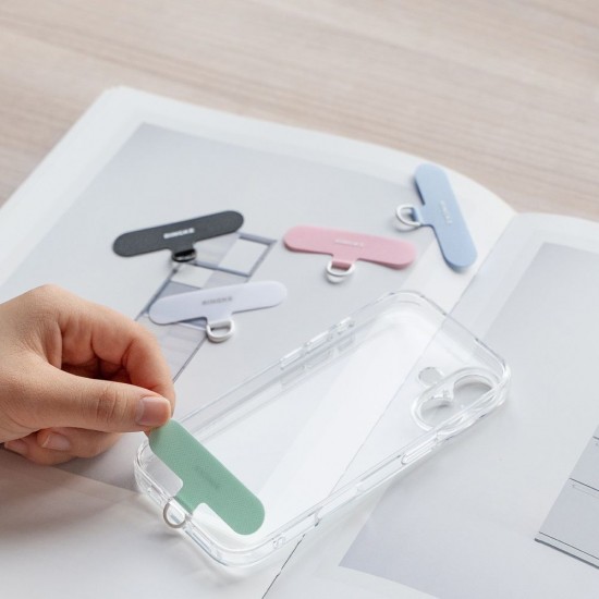 Ringke Holder & Puffer Hand Strap Phone Lanyard - Black