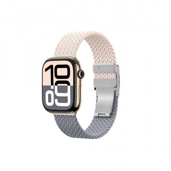 Set of 2 AmazingThing Blend Band for Apple Watch 45/46/49mm - Pink-Gray/Pink