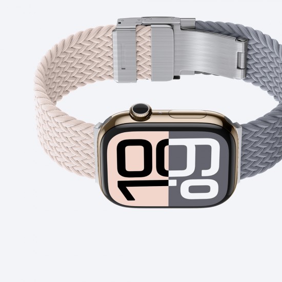 Set of 2 AmazingThing Blend Band for Apple Watch 45/46/49mm - Pink-Gray/Pink