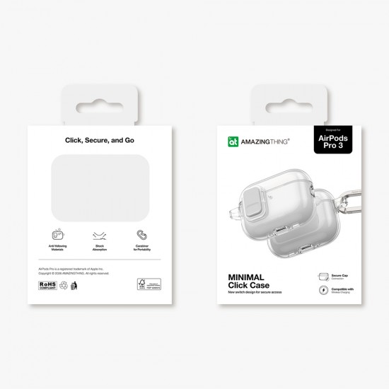 AmazingThing AirPods Pro 3 Minimal Case Clear