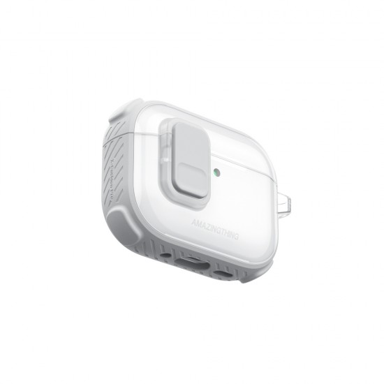 AmazingThing Titan Pro Mag Case Clear for AirPods Pro 3 - White