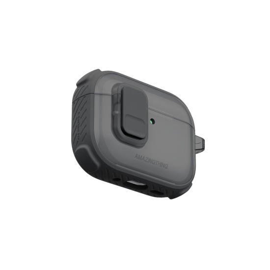 AmazingThing Titan Pro Mag Case Clear for AirPods Pro 3 - Black