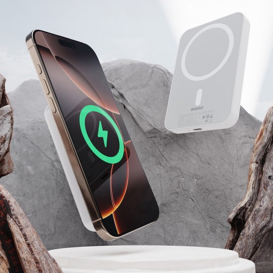 Dudao K26 Power Bank 10000mAh 20W USB-A / USB-C / MagSafe - White