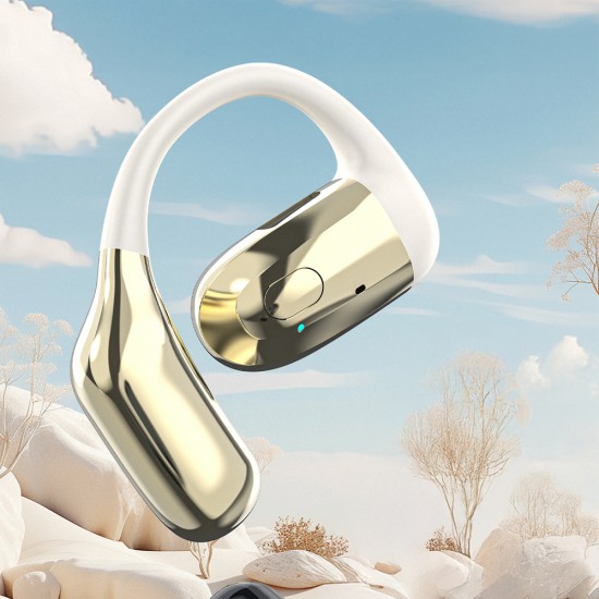 Dudao U4Pro Bluetooth universal over-ear headset for both ears - beige and gold