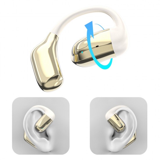 Dudao U4Pro Bluetooth universal over-ear headset for both ears - beige and gold