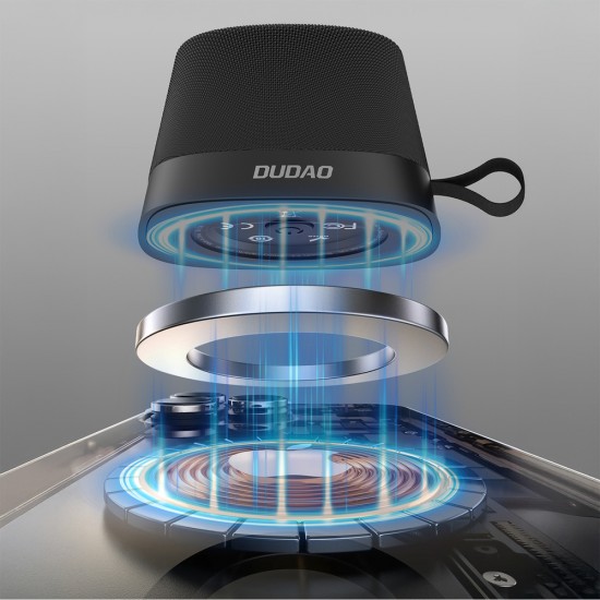 Dudao Y20 Wireless Speaker with Magnetic Mount Bluetooth 5.3 - Black