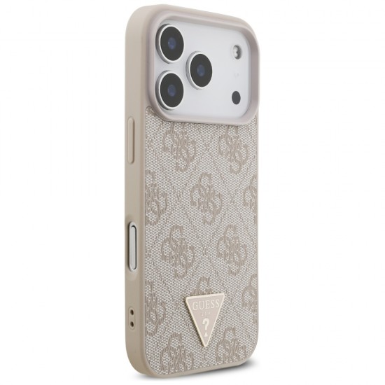 Guess 4G Strap Triangle Logo MagSafe Case for iPhone 17 Pro - Pink