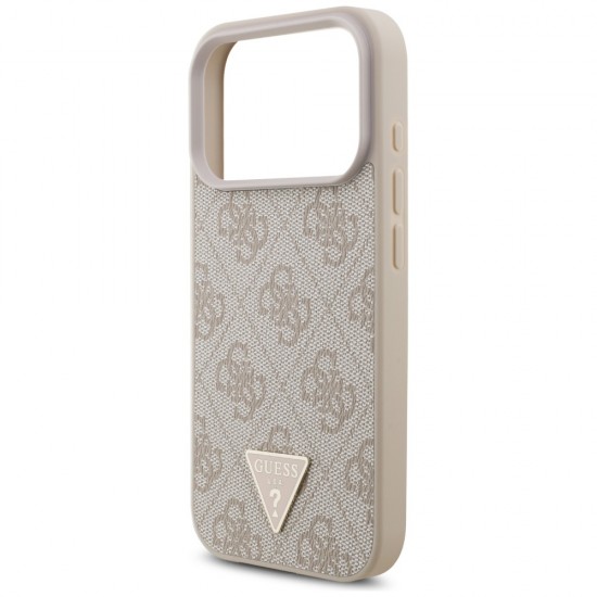 Guess 4G Strap Triangle Logo MagSafe Case for iPhone 17 Pro - Pink