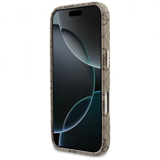 Guess 4G Script MagSafe Case for iPhone 17 - Brown