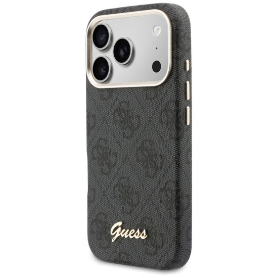 Guess 4G Script MagSafe case for iPhone 17 Pro - black