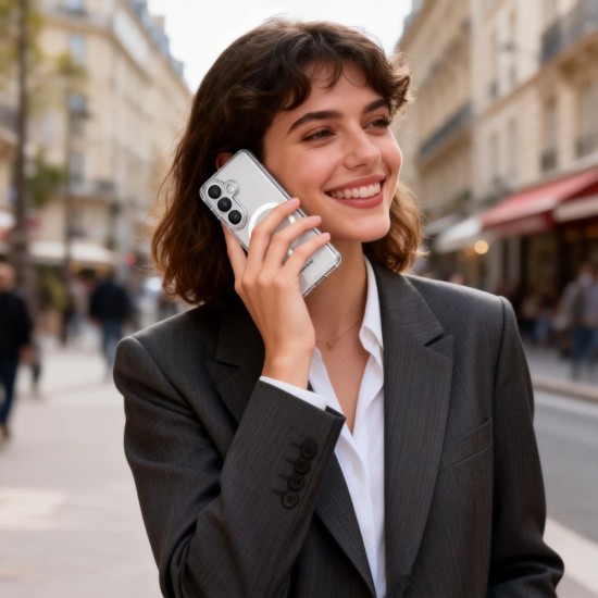 Tech-Protect FlexAir MagSafe Case for Samsung Galaxy S26 - Transparent