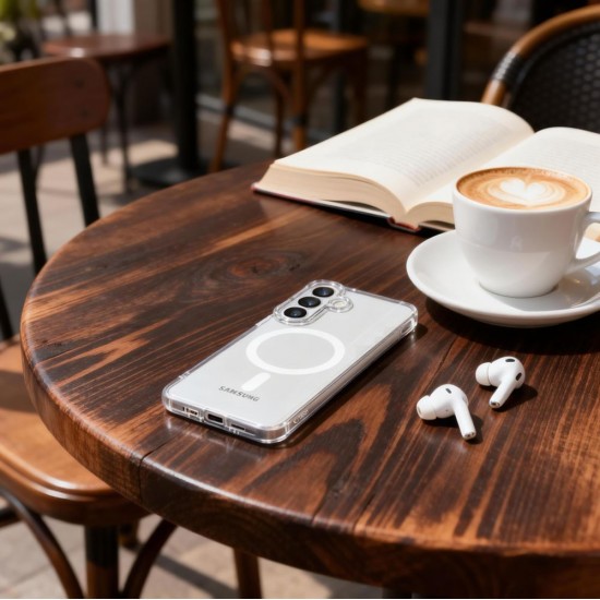 Tech-Protect FlexAir MagSafe Case for Samsung Galaxy S26 - Transparent