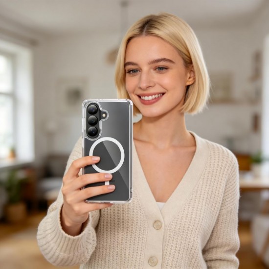 Tech-Protect FlexAir Hybrid MagSafe Case for Samsung Galaxy S26 - Transparent