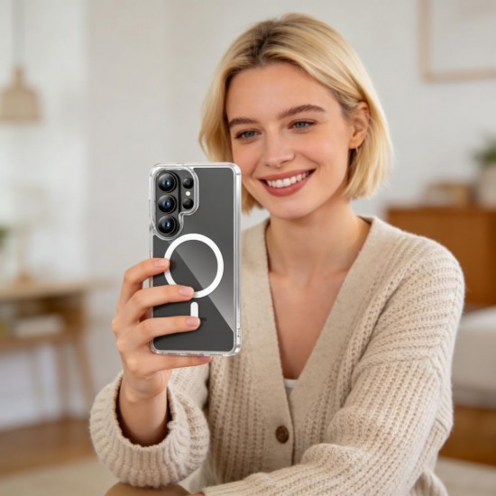 Tech-Protect FlexAir Hybrid MagSafe Case for Samsung Galaxy S26 Ultra - Transparent