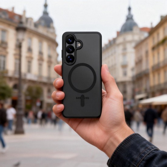 Tech-Protect Magmat MagSafe Case for Samsung Galaxy S26 - Black