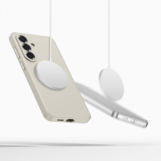 Tech-Protect Silicone MagSafe Case for Samsung Galaxy S26 - Beige