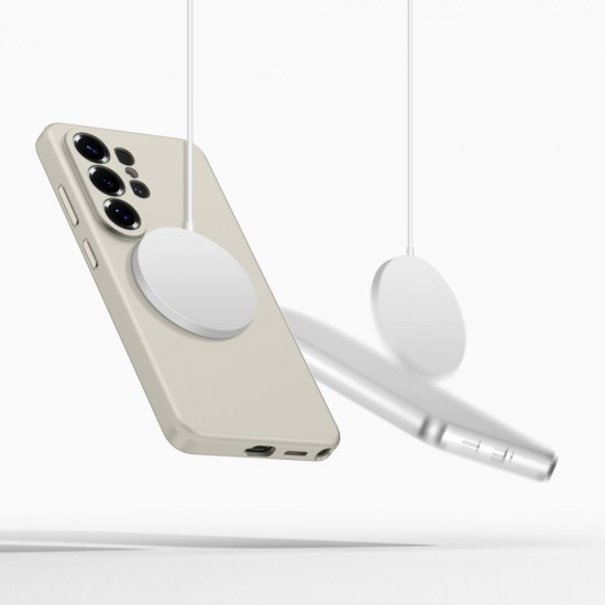Tech-Protect Silicone MagSafe Case for Samsung Galaxy S26 Ultra - Beige